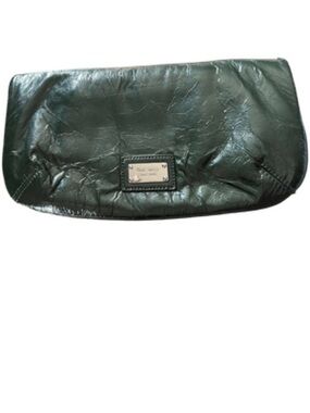 Nine West Patent Vinyl Foldover Clutch AS-IS (Interior Peeling)